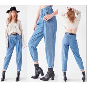 BDG high rise pleated balloon leg jeans